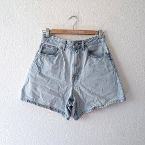 Everlane High Rise A-Line Denim Shorts Organic Cotton